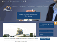 Tablet Screenshot of lecourtier.fr